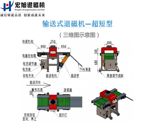 退磁機結構示意圖